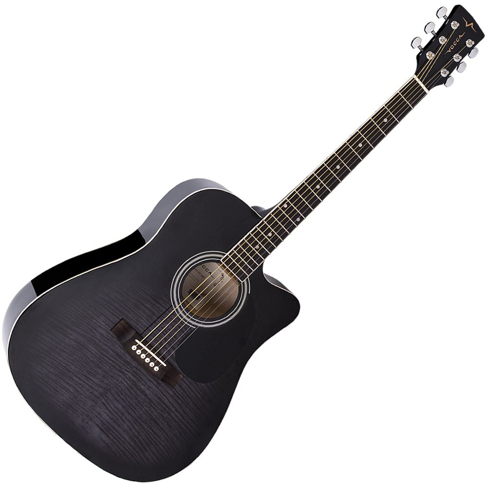 Violão Folk Acústico Cutaway Vogga VCK371 BMF Aço Tensor Bi-direcional