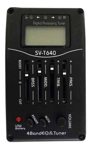 Pré Equalizador Ativo Andaluz Svt-640 P/ Violão Com Afinador