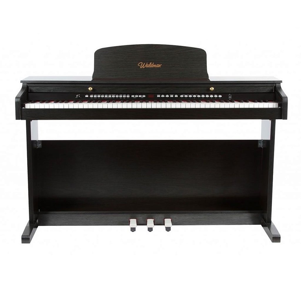 Piano Digital Waldman KG-8800 Key Grand 88 Teclas Sensitivas Preto BK