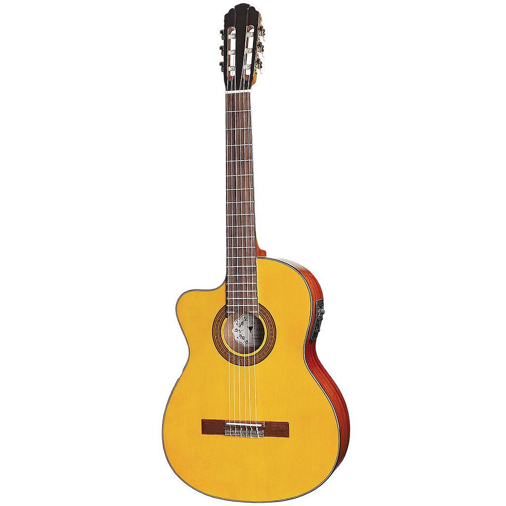 Violão Eletroacustico Canhoto Eagle Ch800 Nt Lh Clássico Cutway Natural