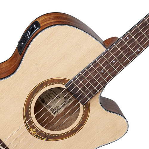 Violão Elétrico Hofma HMA295 Aço Mini Jumbo Natural Satin