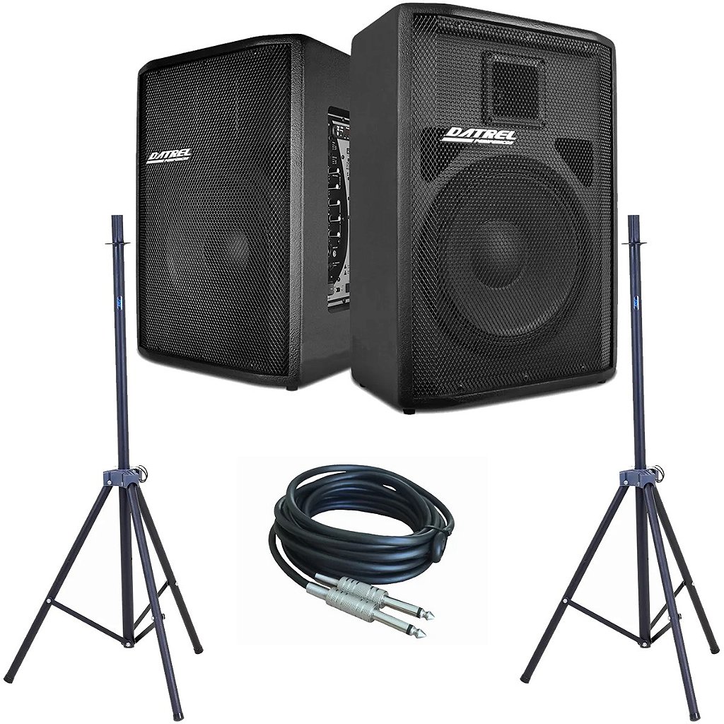 Kit Caixa de Som Ativa Usb Bluetooth + Passiva 500w Rms - Datrel CSX02