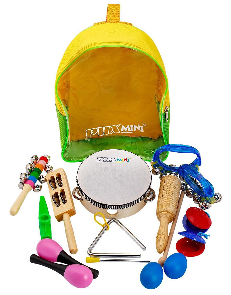 Kit Bandinha Infantil Com 10 Instrumentos Phx Tz10-1