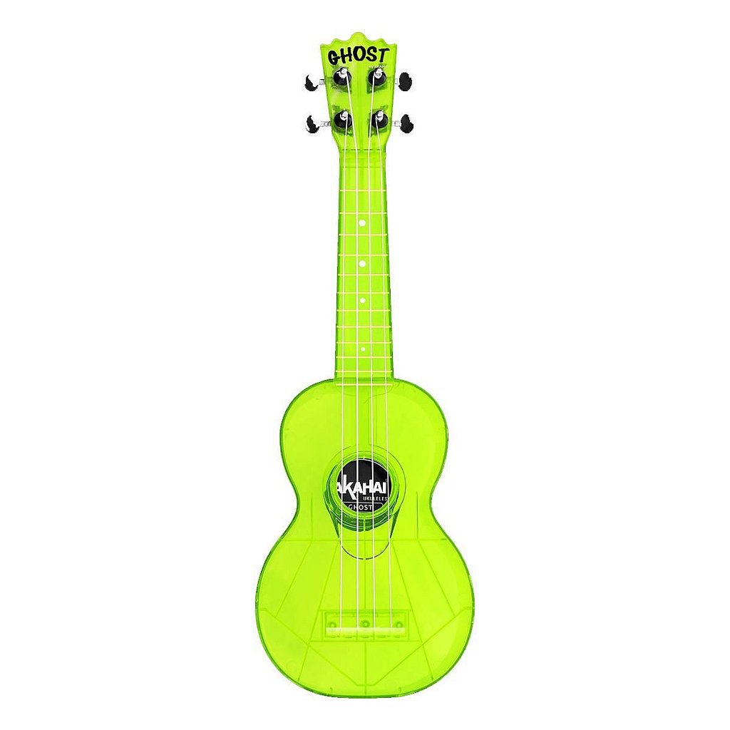 Ukulele Akahai Ghost Soprano Acústico Hawaii Lemon Transparente