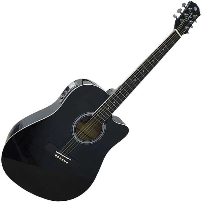 Violao Marquês Eletroacústico Folk Ativo Va01 Eq BK Preto