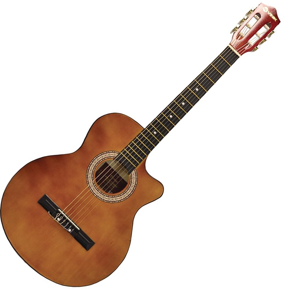 Violão Acústico Nylon Cutaway Marrom Com Tensor Urban Vcw38ac Vinik
