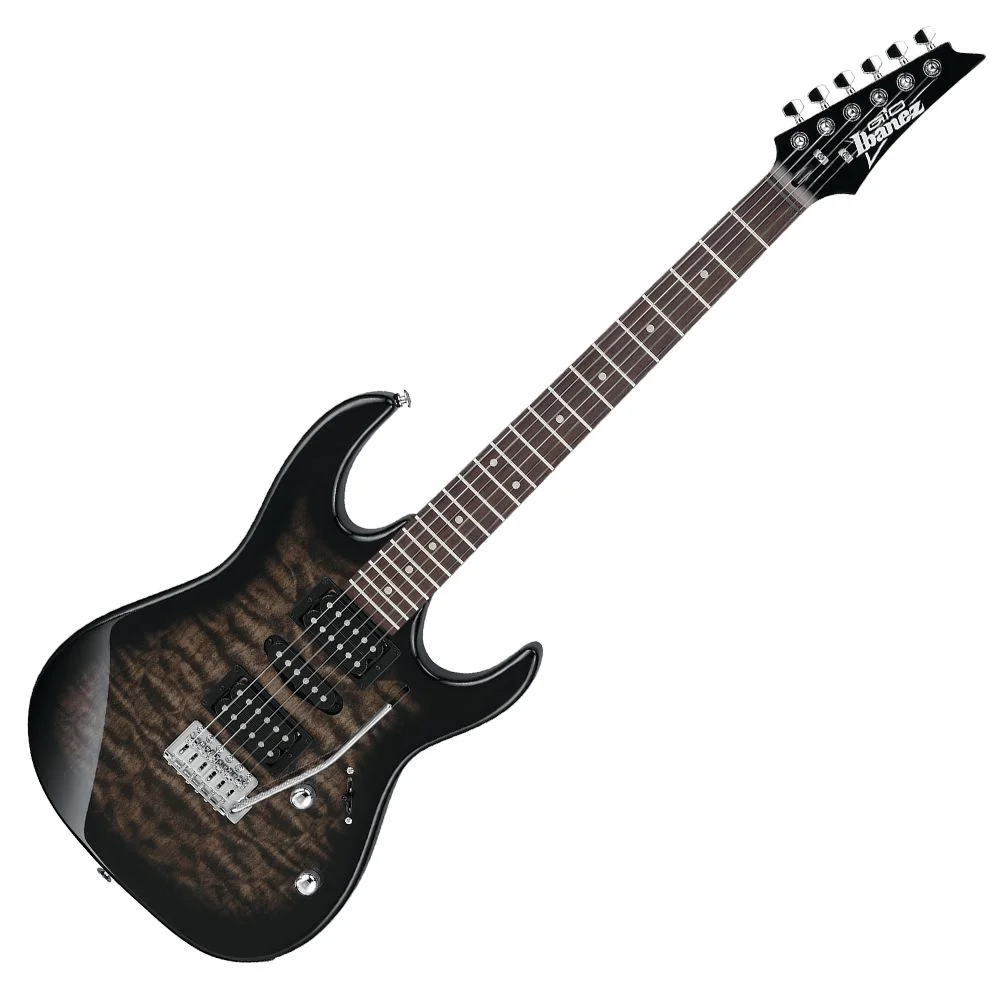 Guitarra Ibanez Superstrato GRX70QA HSH Transparent Black Sunburst (TKS)