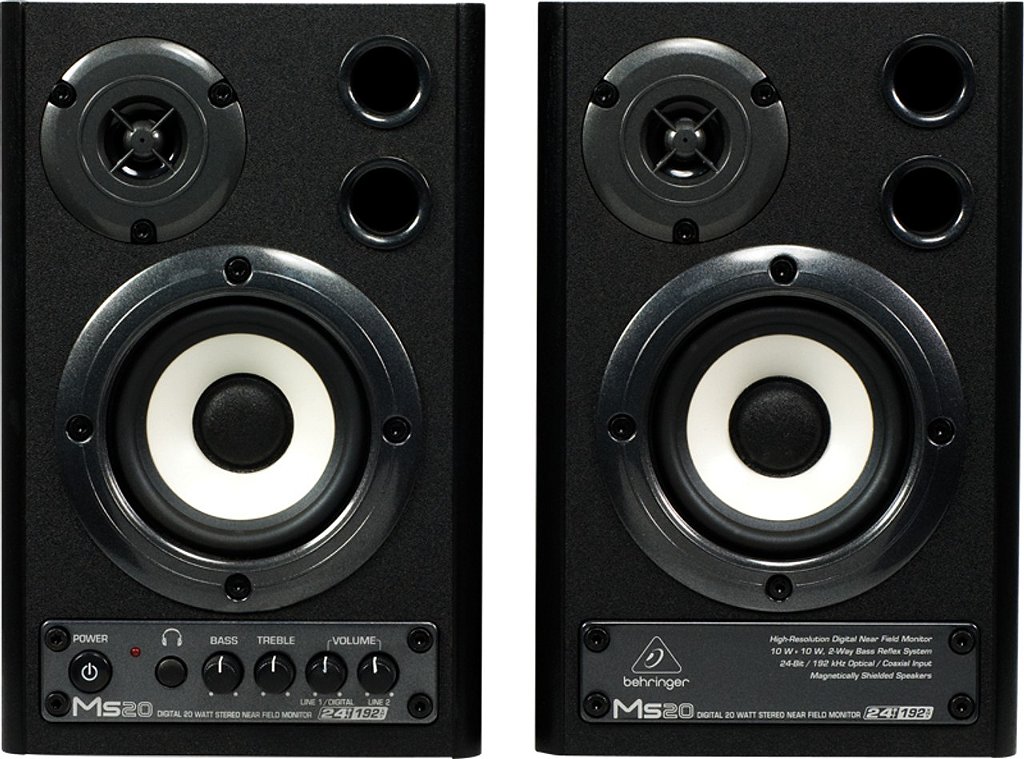 Monitor de Áudio Caixa Multimídia Behringer Digital Ms20 Behringer (PAR)