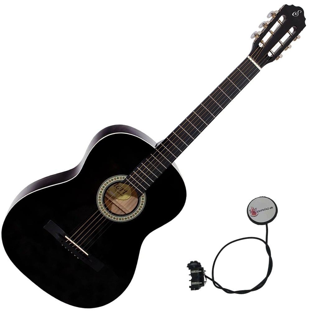 Violão Eletroacústico Aço Capt. Passivo Giannini Start S-14 Preto (BK)