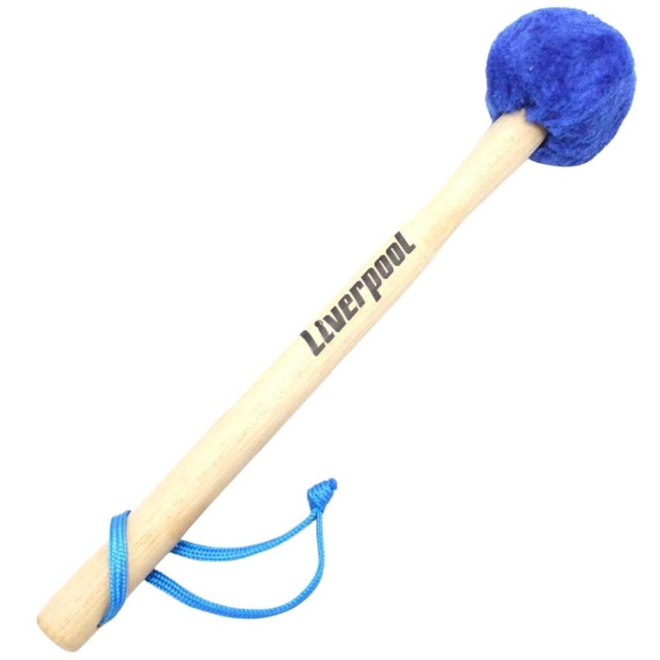 Kit 10 Maçaneta Liverpool Cabo Madeira 300mm Pelúcia Azul MC48A