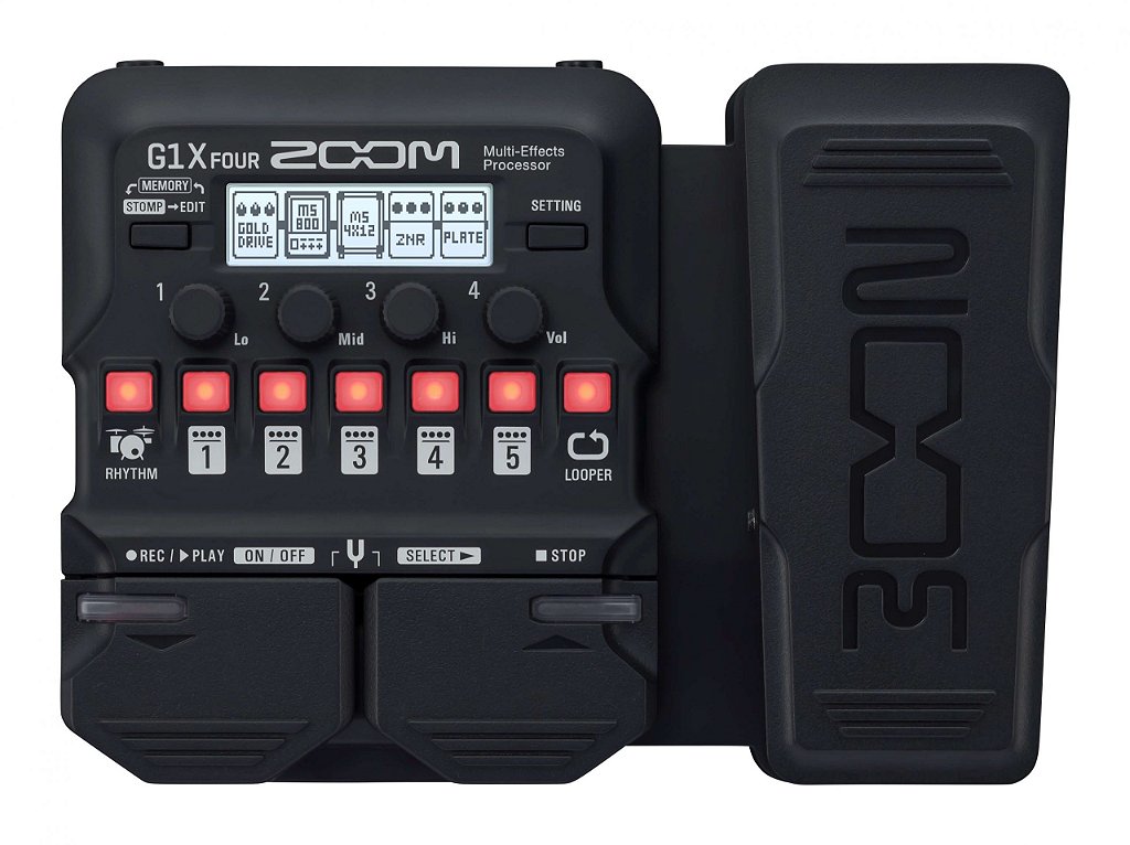 Pedaleira De Efeito Processador Multi Efeitos Zoom G1X Four