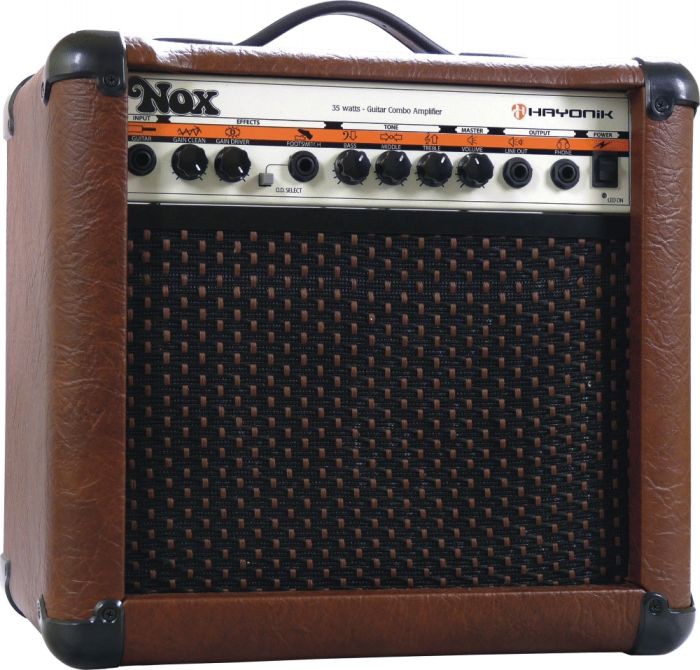 Cubo Amplificador Para Guitarra Hayonik Nox 35w Rms Marrom  - VTR379