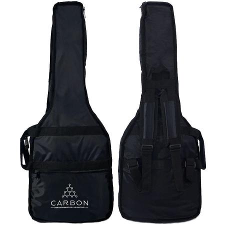 Capa para Guitarra Acolchoada Preta Carbon