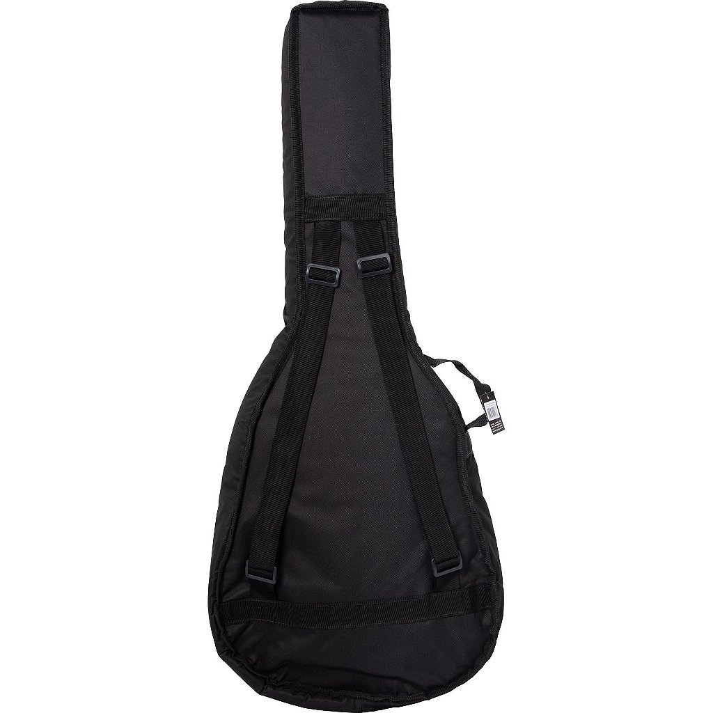 Capa para Violão Folk Acolchoada Preta Carbon