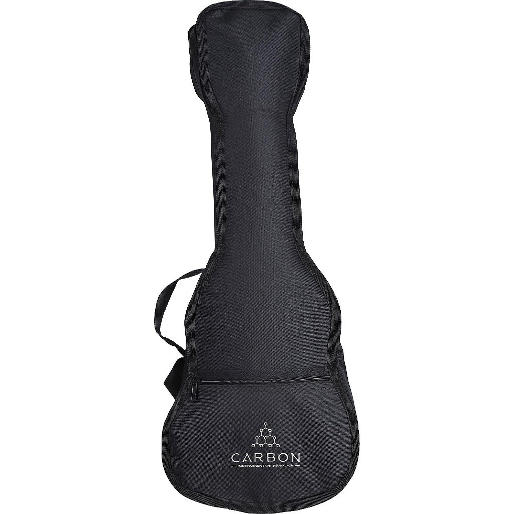 Capa Para Ukulele Concerto Nylon Acolchoada Preta Carbon