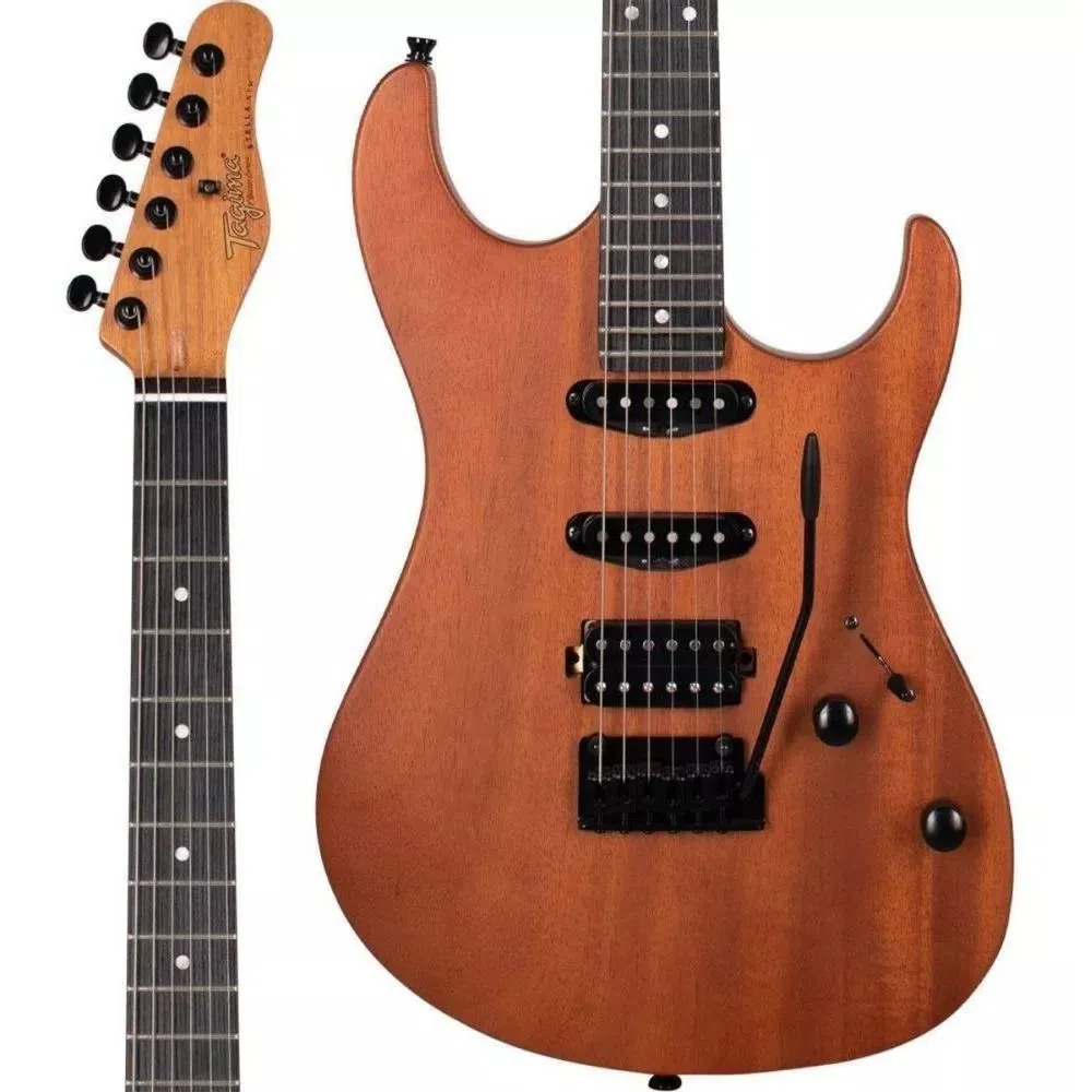 Kit Guitarra Elétrica Strato Tagima Stella NTS DF Mahogany Gx01