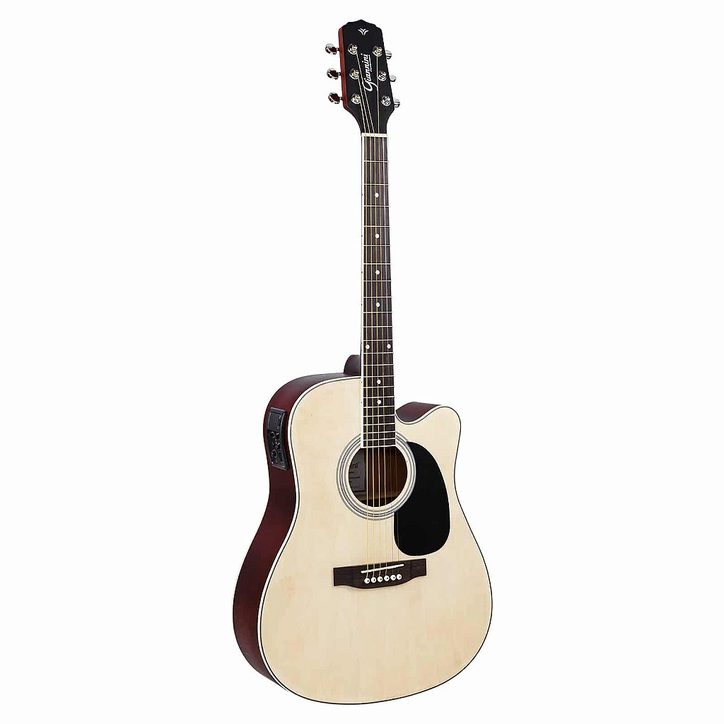 Kit Violão Elétrico Aço Giannini GDC-1 CEQ Natural Satin NS