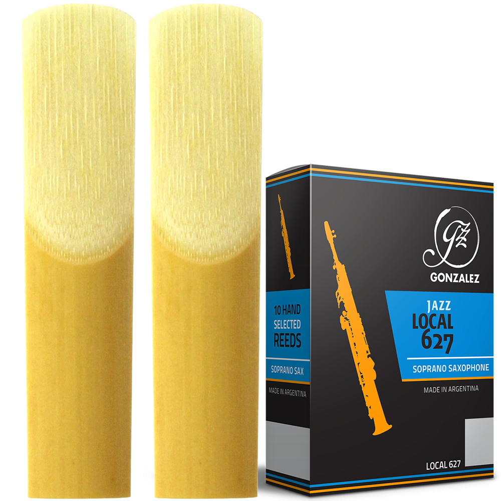 Kit 2 Palhetas Sax Soprano Gonzalez Jazz Local 1 1/2 GSSJ112 Orgânica