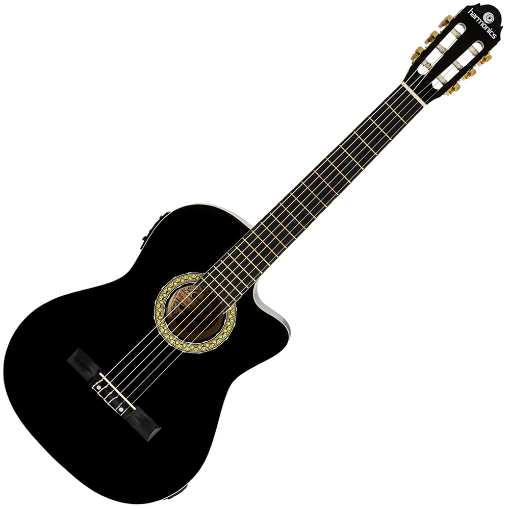 Violão Eletroacústico Harmonics GE-20 Nylon Preto
