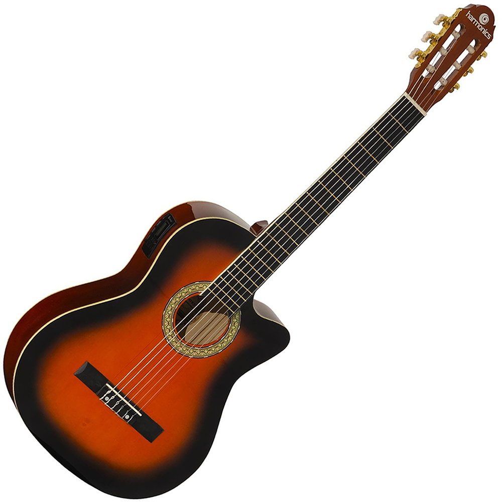 Violão Eletroacústico Harmonics GE-20 Nylon Sunburst