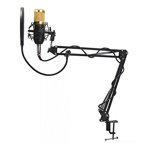 Kit Microfone Estúdio BM800 + Pop Filter + Aranha + Braço Articulado – Leboss