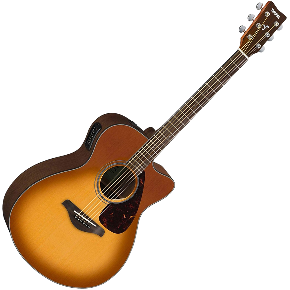 Violão Eletroacústico Yamaha FGX800C/02 Aço Sunburst