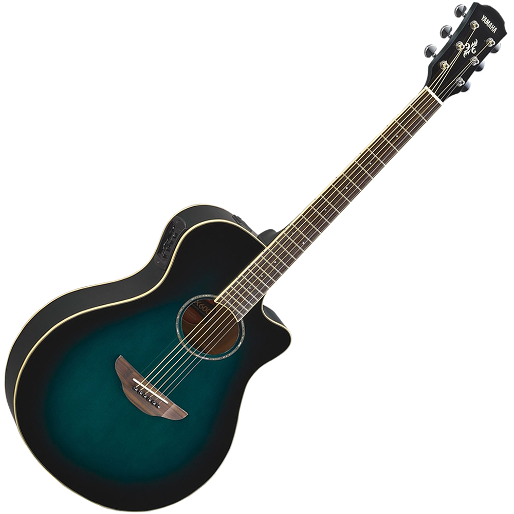 Violão Eletroacústico Aço Oriental Yamaha APX600 Blue Burst Com 10