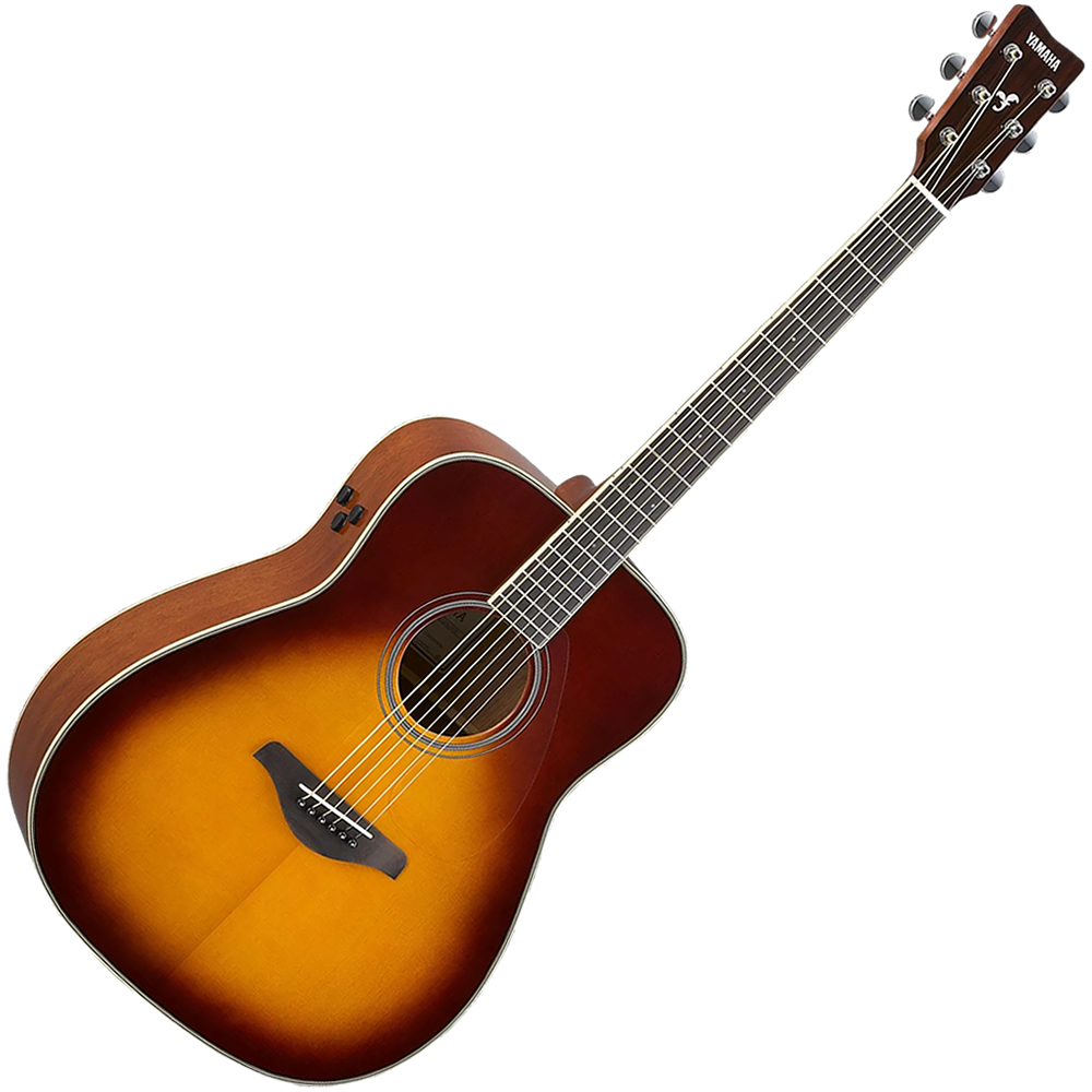 Violão Transacoustic Cordas Aço Yamaha FG-TA Brown Sunburst