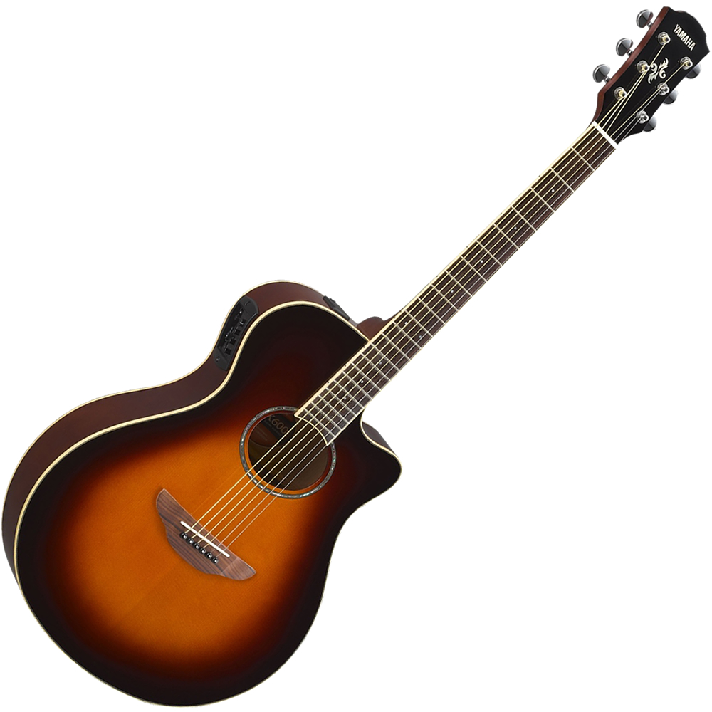 Violão Eletroacústico Yamaha APX600 Aço Old Violin Sunburst