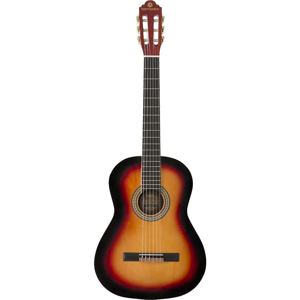 Kit Violão Acústico Harmonics GNA-111 Nylon Sunburst Vx05