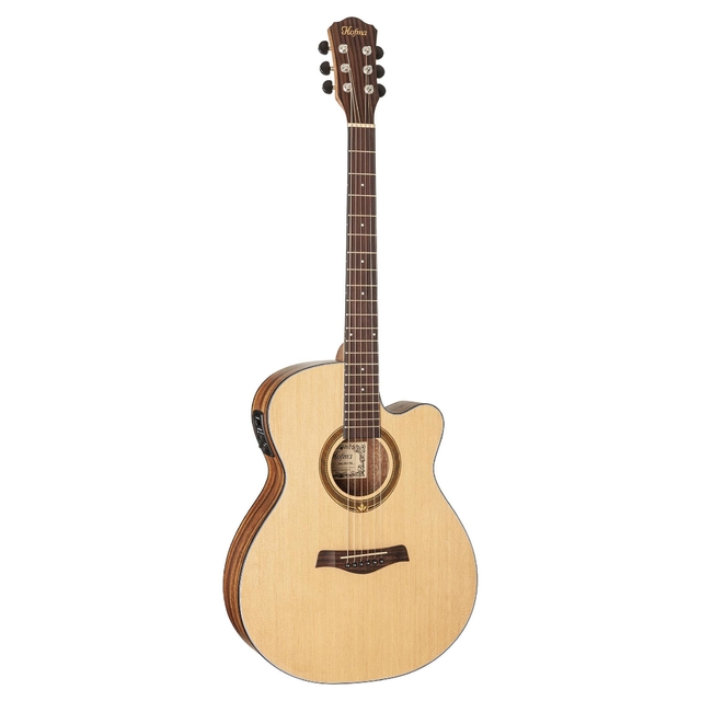 Kit Violão Elétrico Hofma Hma-295 Stnt Natural Aço Vx01