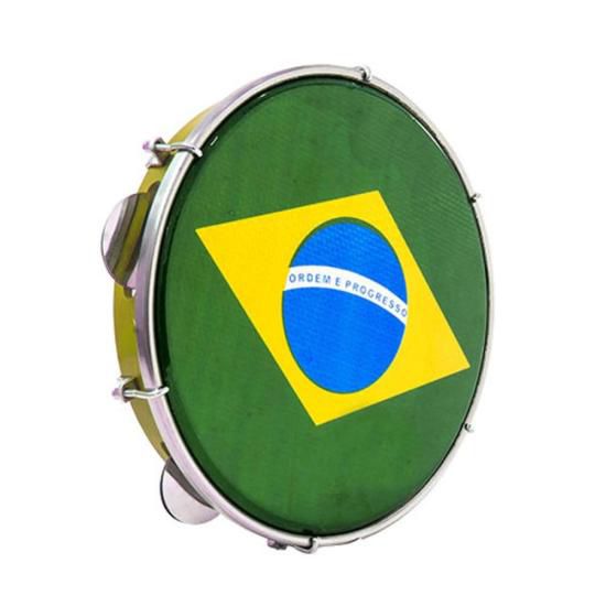 Pandeiro 10" Bandeira Luen Amarelo