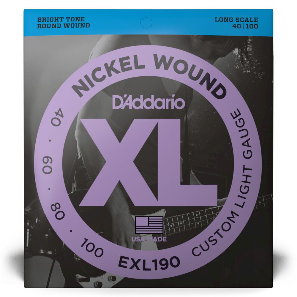 Encordoamento Baixo 4C 40-100 D Addario XL Nickel EXL190