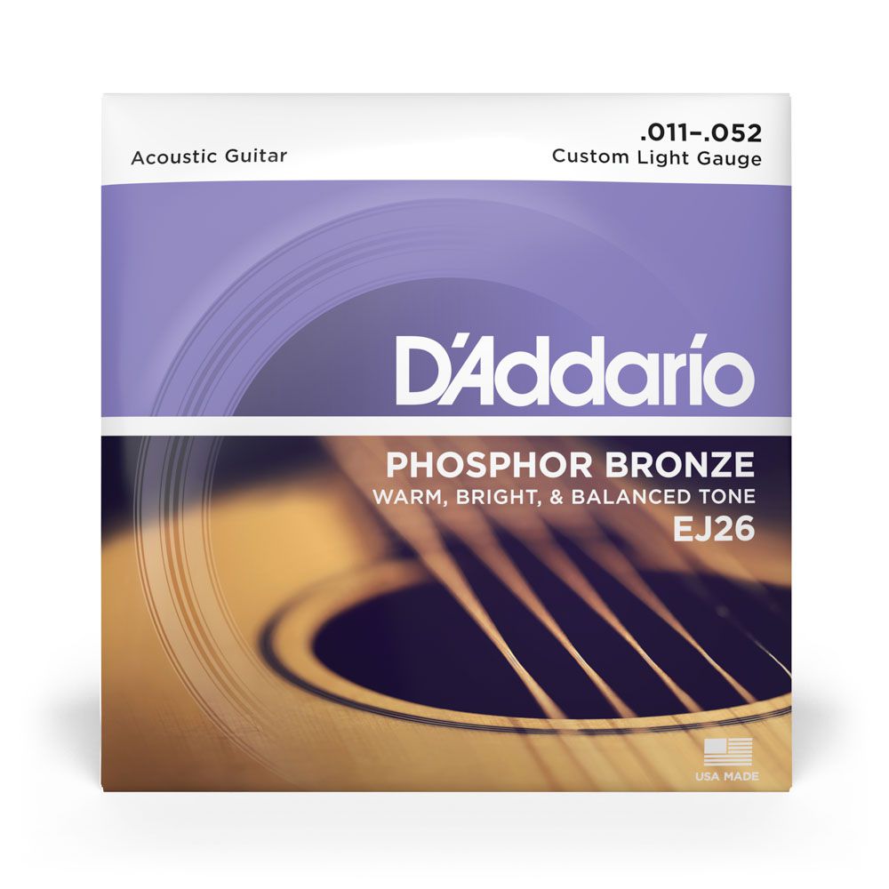 Encordoamento Violão Aço 11-52 D Addario Phosphor EJ26
