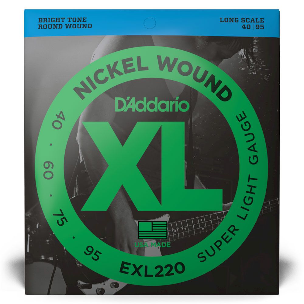 Encordoamento Baixo 4C 40-95 D Addario XL Nickel EXL220