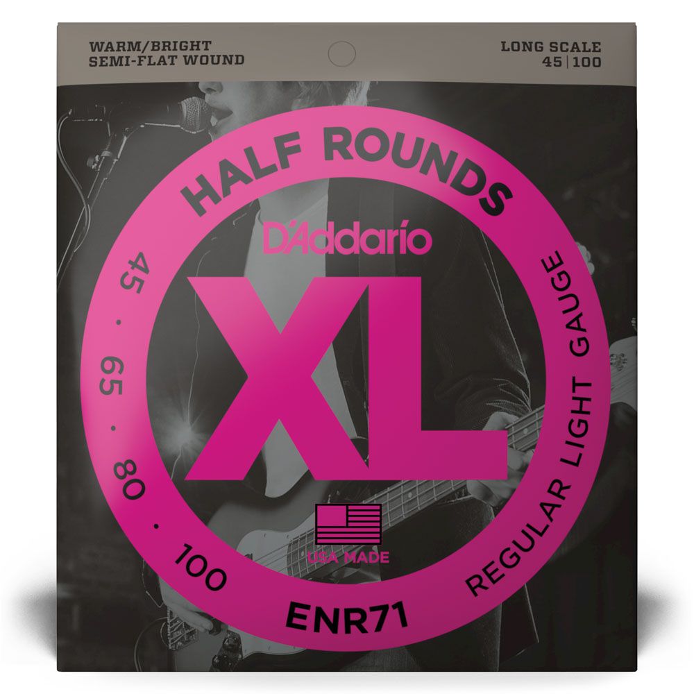 Encordoamento Baixo 4C 45-100 D Addario Half Rounds ENR71