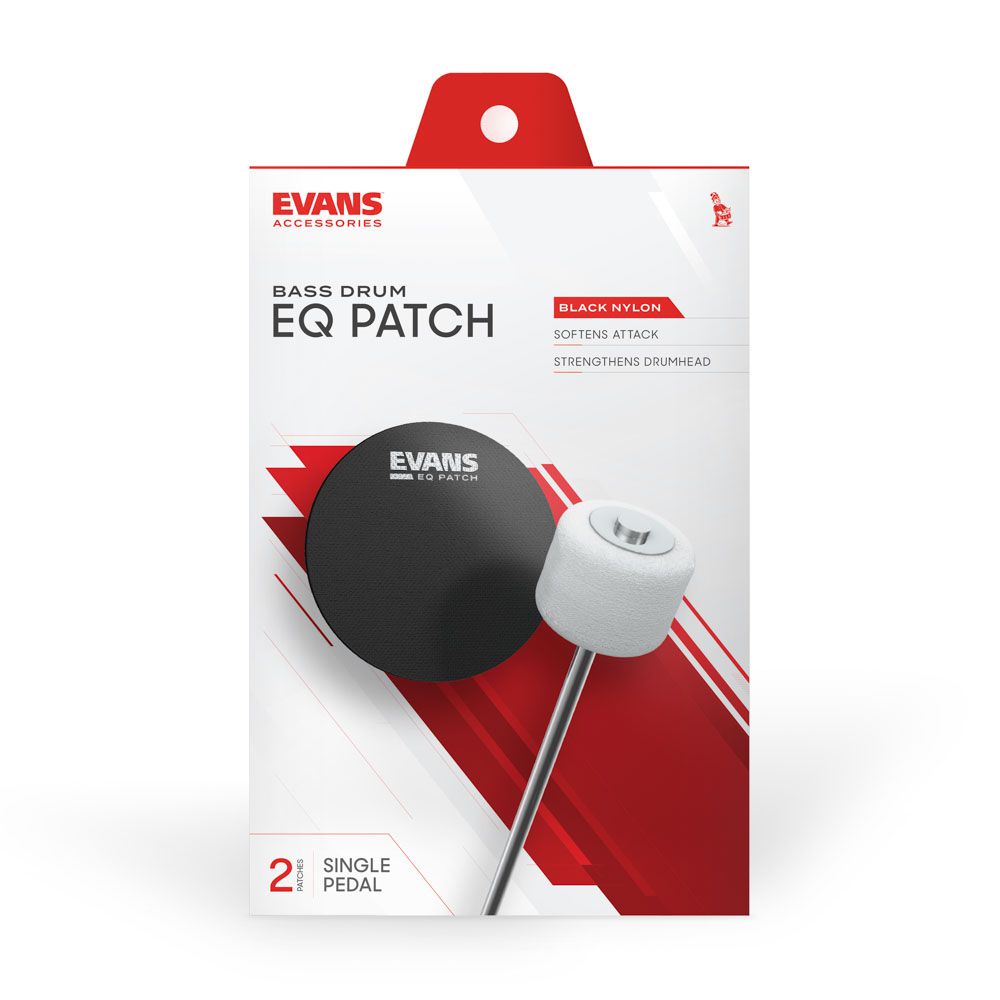 Pad Protetor Pele Bumbo Pedal Simples (2 Peças) Evans EQPB1