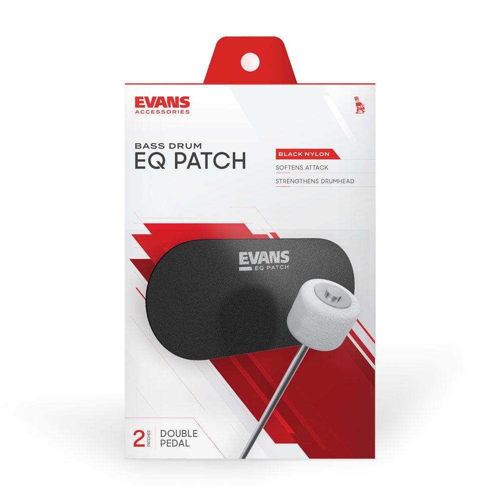 Pad Protetor Pele Bumbo Pedal Duplo (2 Peças) Evans EQPB2
