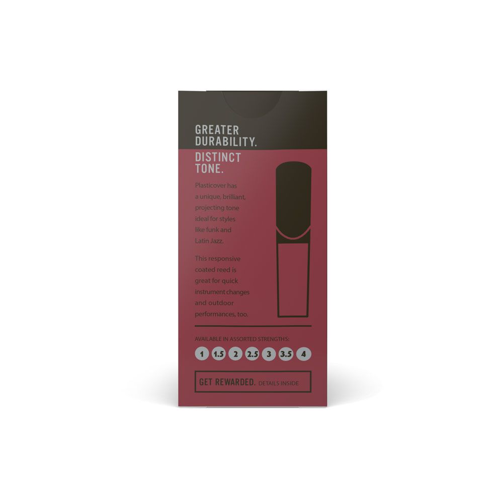 Palheta Clarineta Bb 2.0 (5 Unidades) D Addario Plasticover