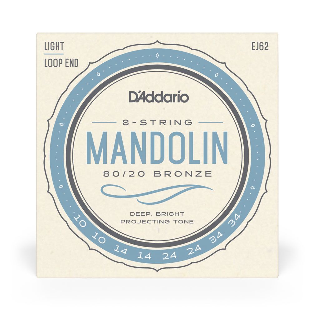 Encordoamento Bandolim 10-34 D Addario Bronze 80/20 EJ62