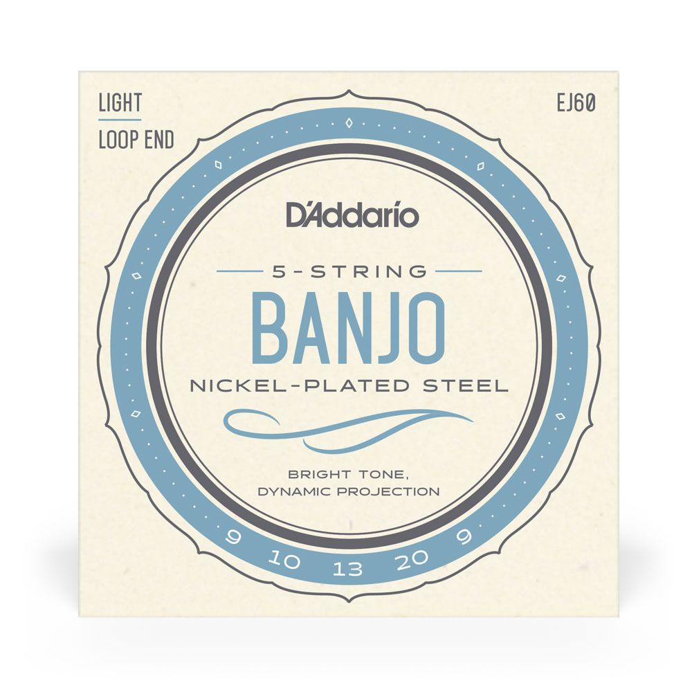 Encordoamento Para Banjo 5C D Addario Nickel-Plated EJ60