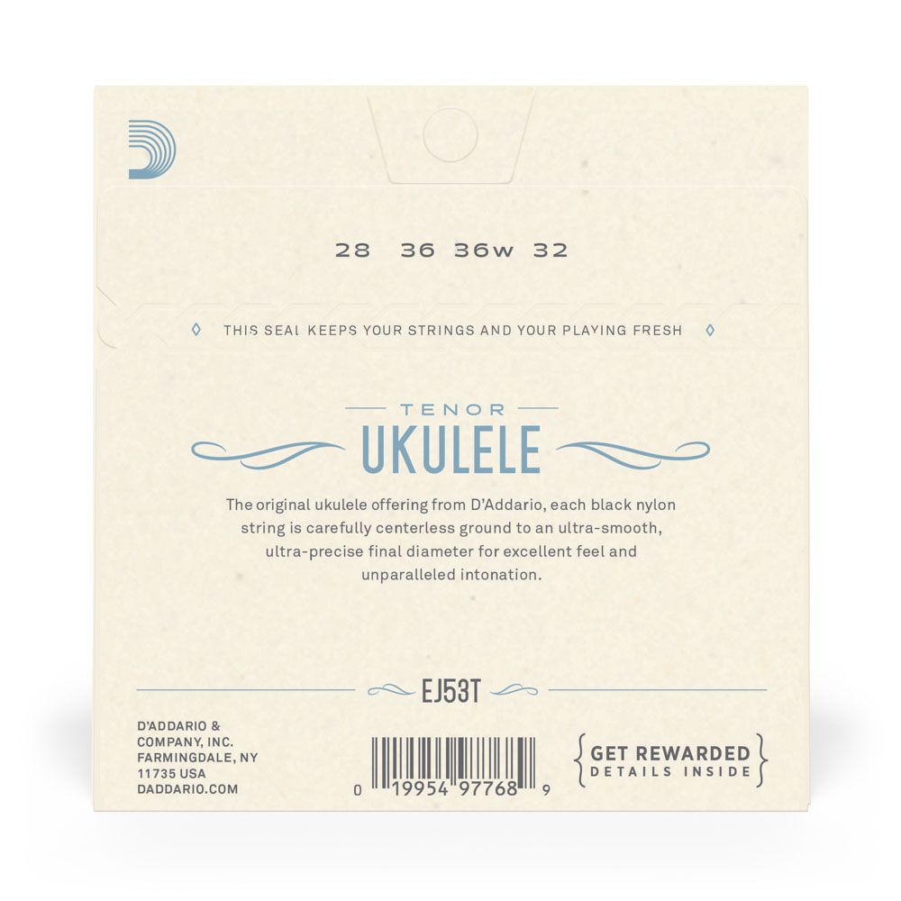 Encordoamento Ukulele Tenor D Addario Pro-Arté EJ53T