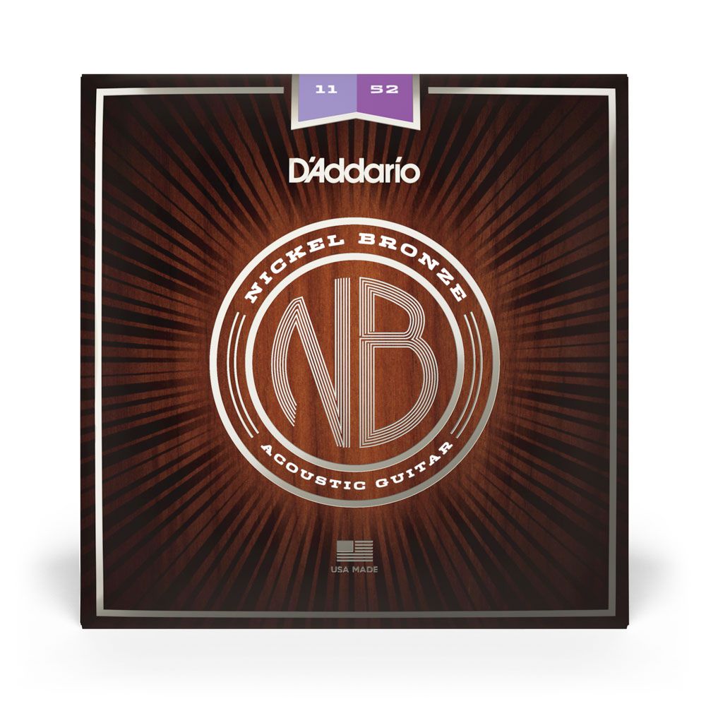Encordoamento Violão Aço 11-52 D Addario Nickel Bronz NB1152