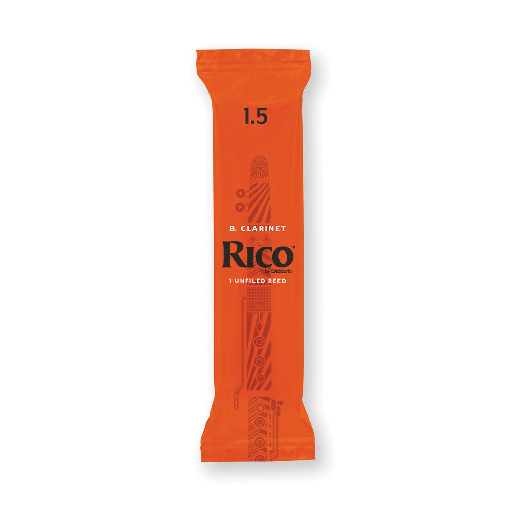 Palheta Clarineta Bb 1.5 (Unidade) D Addario Rico 50/RCA0115