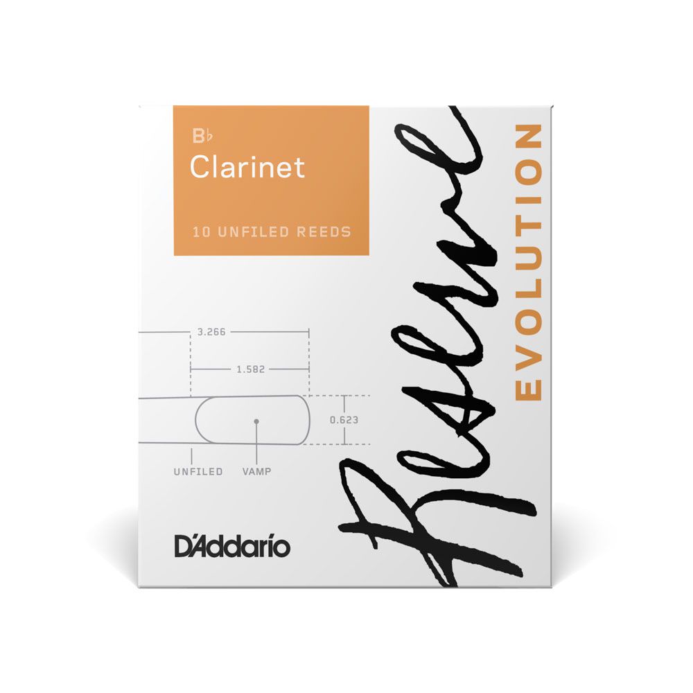 Palheta Clarineta Bb 2.5 (10 Peças) D Addario Reserve Evolut