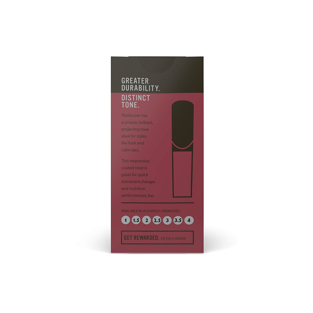 Palheta Clarineta Bb 1.0 (5 Unidades) D Addario Plasticover