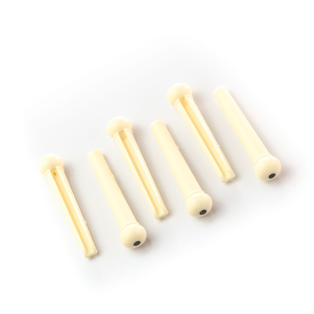 Pino Ponte Violão Creme Preto (6 Peças) Spirit BPN-IV/BLK