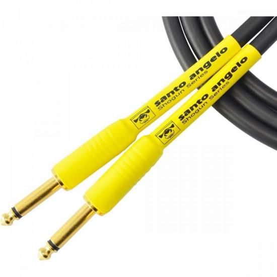 Cabo Para Instrumentos 4,57m Shogun Preto/Amarelo Santo Angelo