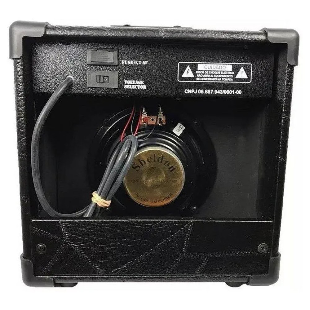 Cubo Amplificador Guitarra Sheldon Gt-1200 15W Rms Preto