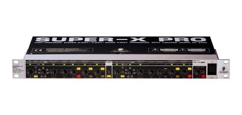 Crossover 24 Db 4 Vias 6 Saídas Super-x Pro Cx3400 Behringer